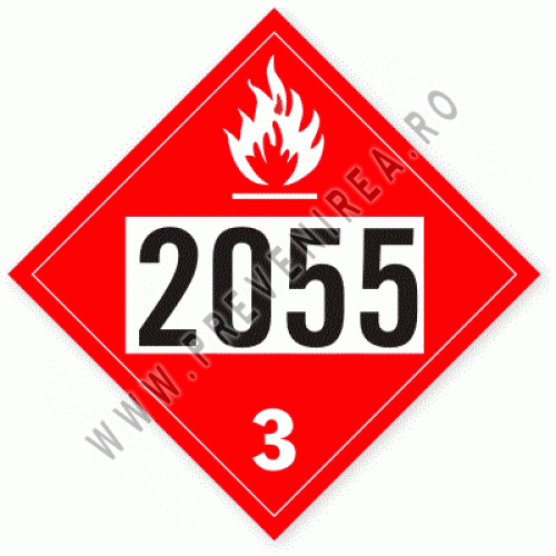 Etichetă ADR UN 2055 – Siguranță și Conformitate Transport Substanțe Periculoase