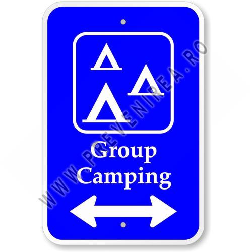 Indicator de zona de camping