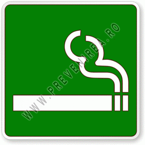 Indicator pentru locuri de fumat