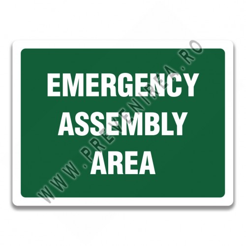 EMERGENCY ASSEMBLY AREA SIGN