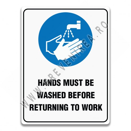 Indicator Siguranță Alimentară: ‘Mâinile Trebuie Spălate’ – Protejează Angajații și Crește Igiena la Locul de Muncă