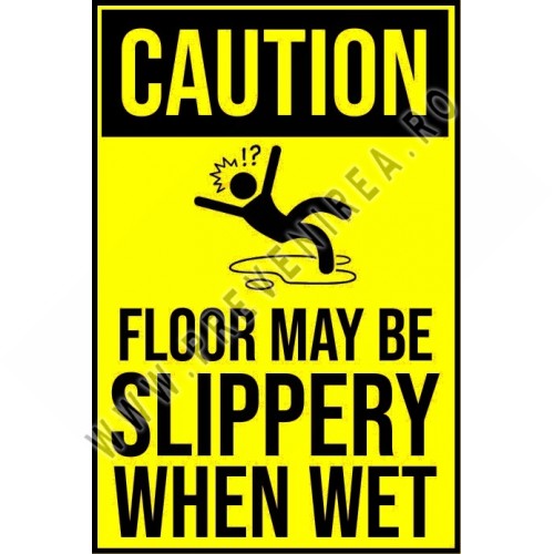 Semn de Siguranță „Podea Umedă” – Previne Accidente și Alunecări