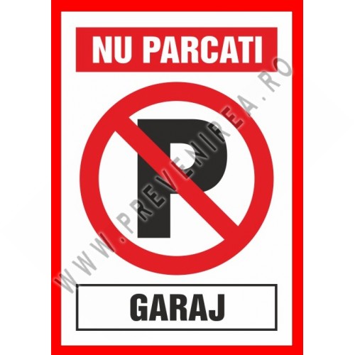Nu parca garaj