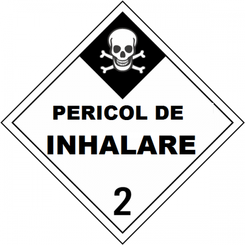 Placuta cu pericol de inhalare clasa 2 adr Placuta cu pericol de inhalare clasa 2 adr