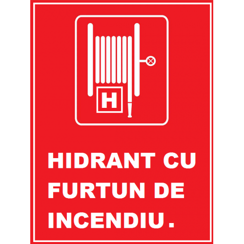Placuta pentru hidrant cu furtun de incendiu