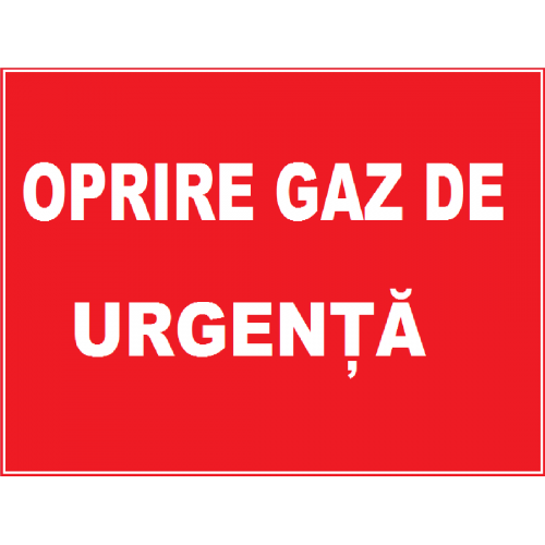 Placuta oprire in caz de urgenta