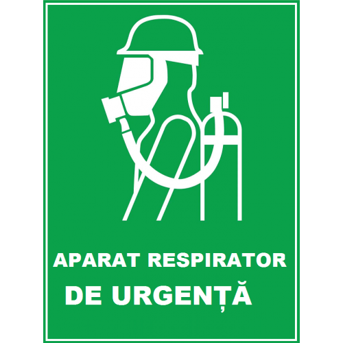 Placuta de siguranta pentru aparat respirator de urgenta