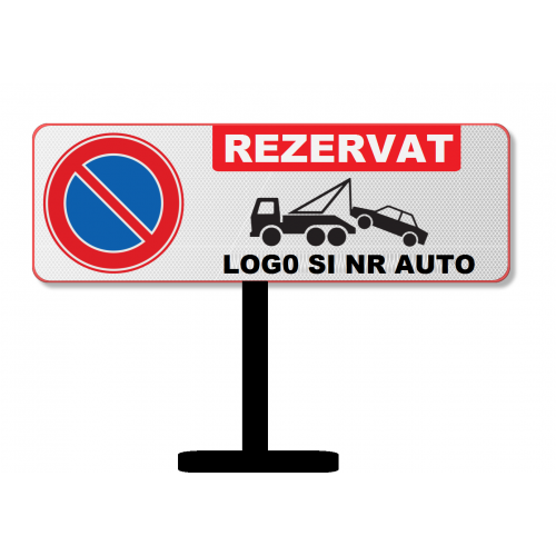 Placute reflectorizante cu rezervari loc de parcare personalizat