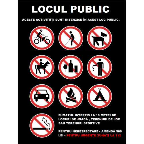 Placuta reflectorizanta pentru locuri de joaca