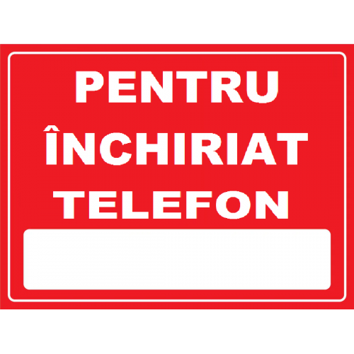 Placuta reflectorizanta pentru inchiriat