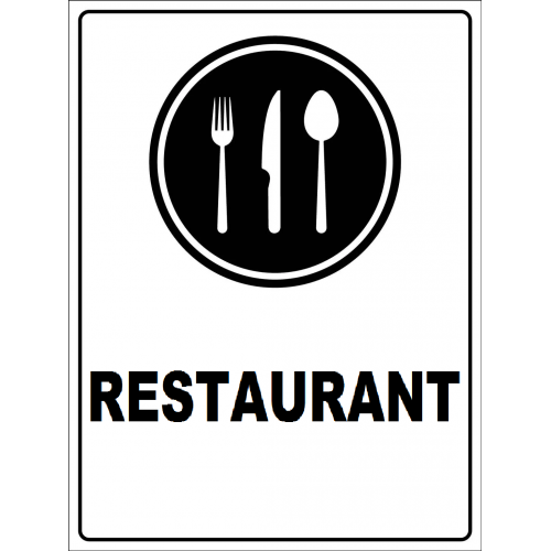 Placuta reflectorizanta pentru restaurant