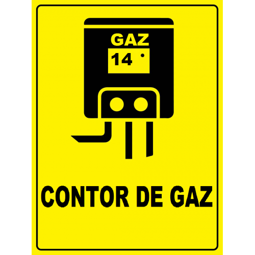 Placuta reflectorizanta pentru contor de gaz