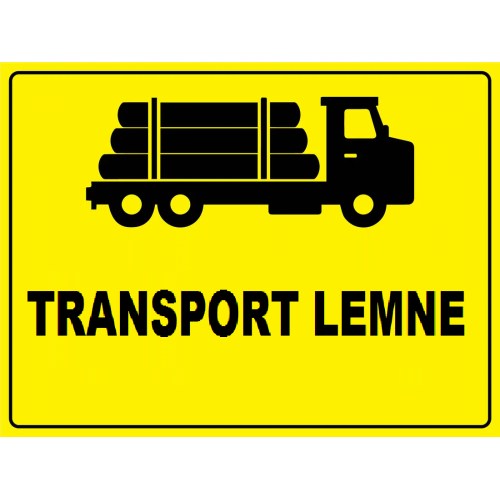 Placuta reflectorizanta pentru transport lemne