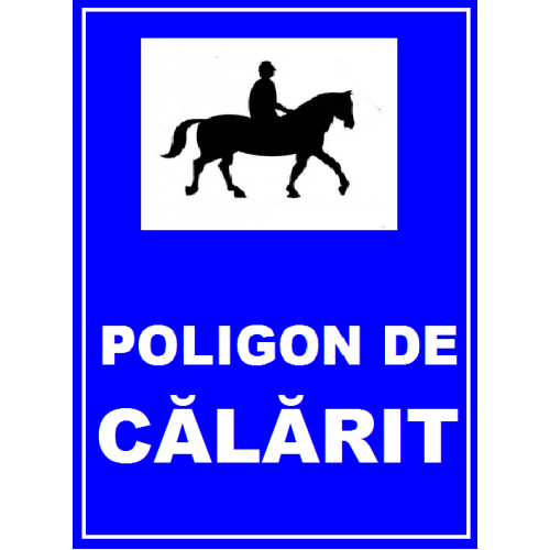 Placuta pentru poligon de calarit