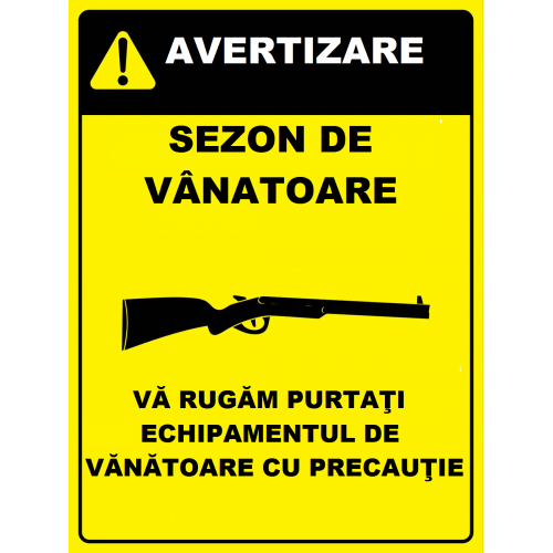 Placuta pentru sezonul de vanatoare Placuta pentru sezonul de vanatoare