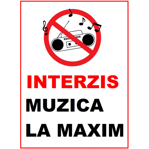 Placuta interzis muzica la maxim Placuta interzis muzica la maxim
