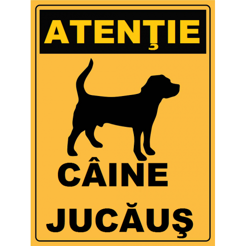 Placuta atentie caine jucausi Placuta atentie caine jucausi