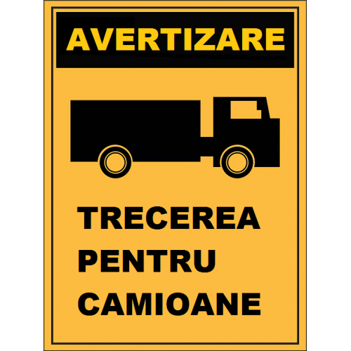 Placuta pentru trecerea pentru camioane Placuta pentru trecerea pentru camioane