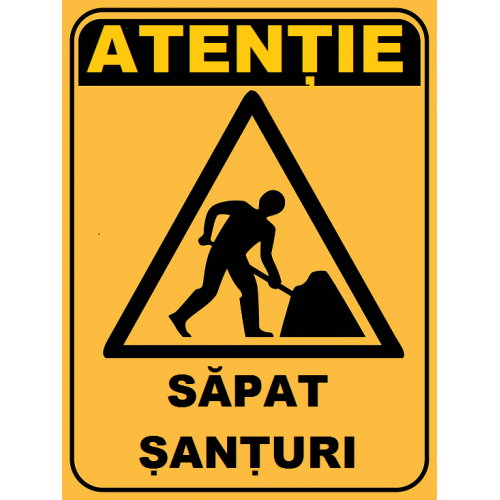 Placuta atentie sapat santuri Placuta atentie sapat santuri