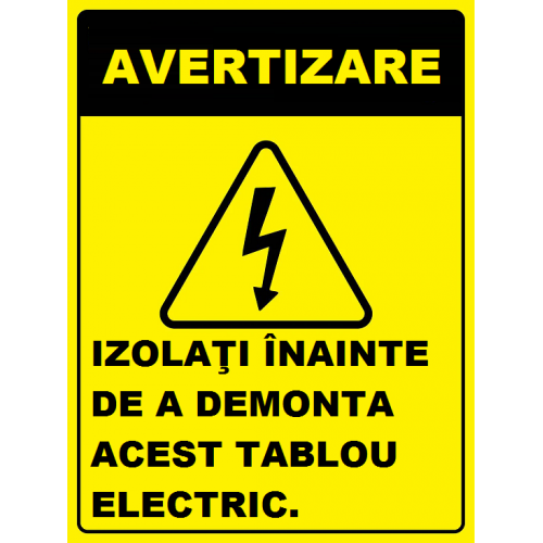 Placuta pentru inlocuirea tabloului electric Placuta pentru inlocuirea tabloului electric