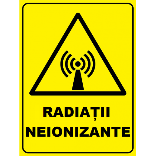 Placuta pentru radiatii neionizante Placuta pentru radiatii neionizante