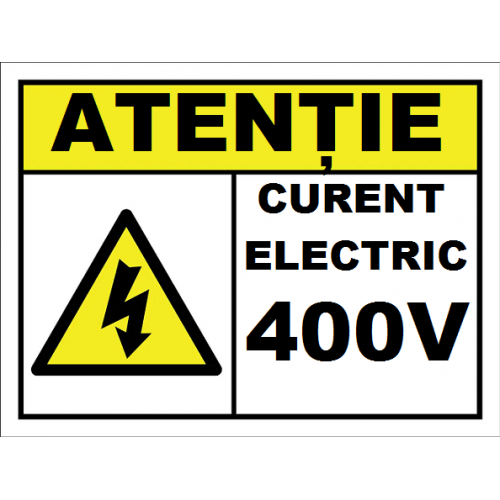 Placuta pentru curent electric 400V