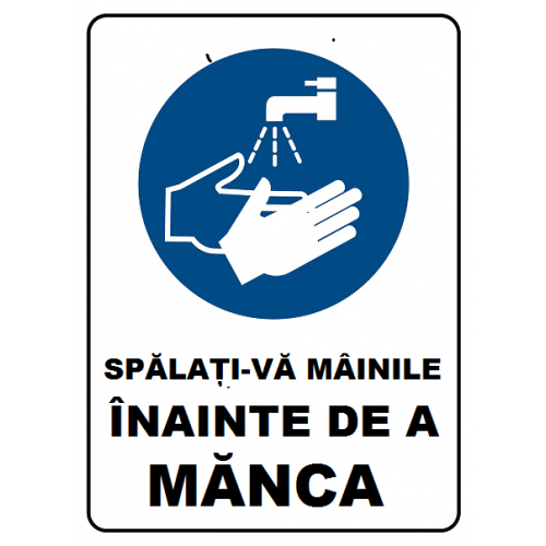 Placuta spalati-va mainile inainte de a manca Placuta spalati-va mainile inainte de a manca