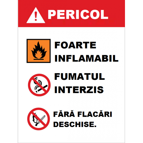 Placuta de interzicere pentru pericol