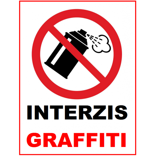 Placuta graffiti interzis Placuta graffiti interzis