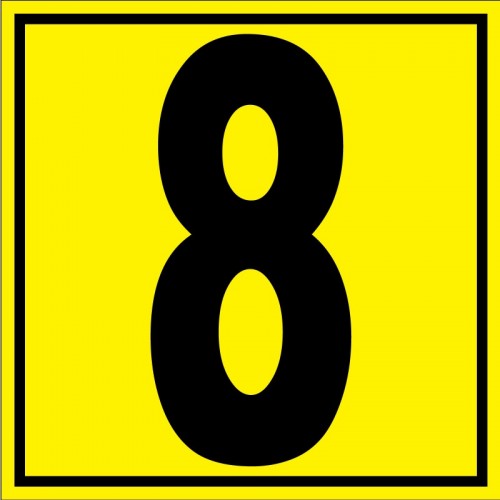 Placuta pentru depozit numarul 8 randul 8 poarta 8