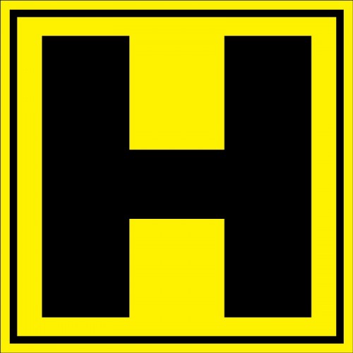 Placuta pentru depozit litera H randul H si poarta H