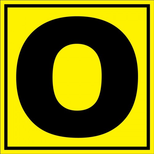 Placuta pentru depozit litera O randul O si poarta O