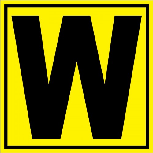 Placuta pentru depozit litera W randul W si poarta W