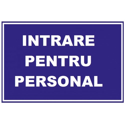 Placuta pentru intrare personal