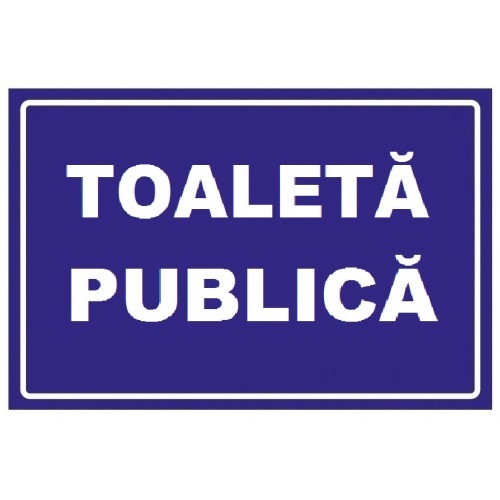 Placuta pentru toaleta publica