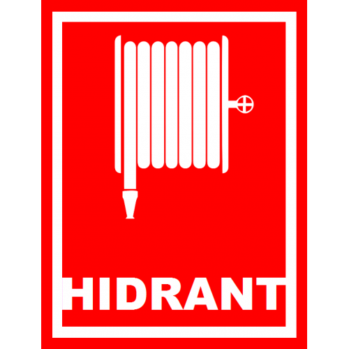 Placuta pentru marcarea hidrantilor