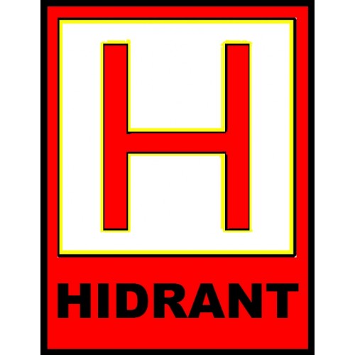 Placuta pentru marcaje hidranti