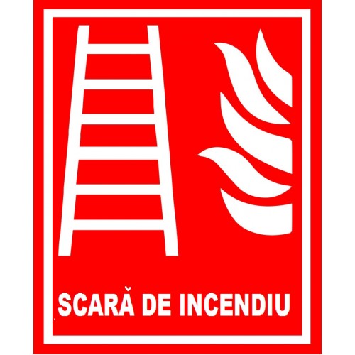 Placuta pentru scara de incendiu