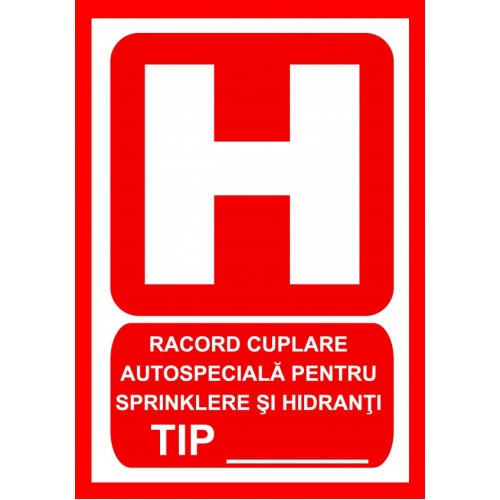 Placuta pentru racord cuplare autospeciala pentru pompieri