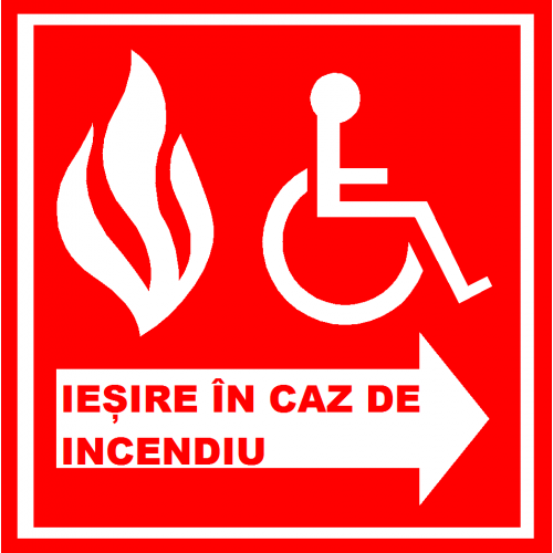 Placuta pentru iesire in caz de incendiu