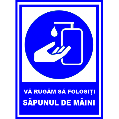 Placuta va rugam sa folositi sapunul de maini