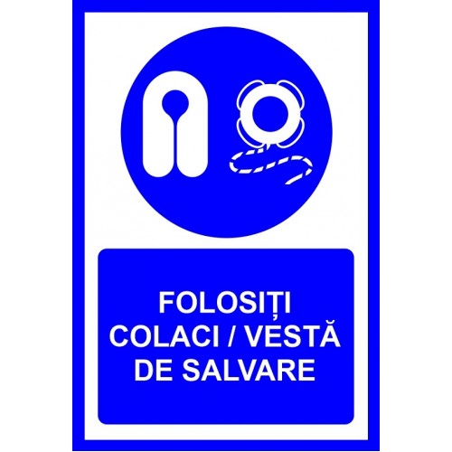 Placuta folositi colaci vesta de salvare