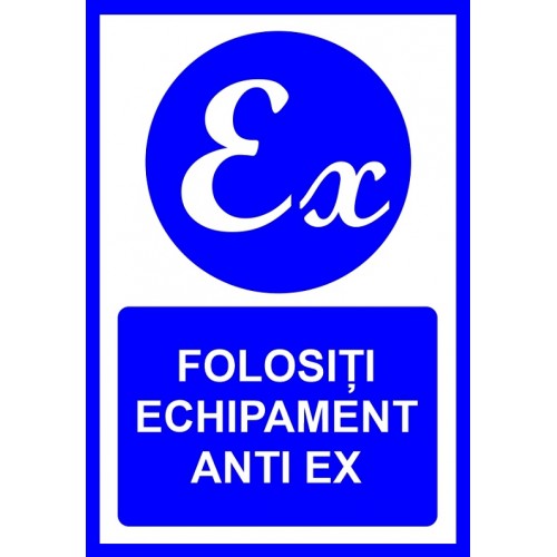 Placuta folositi echipament antiex