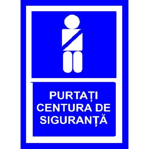 placuta purtati centura de siguranta