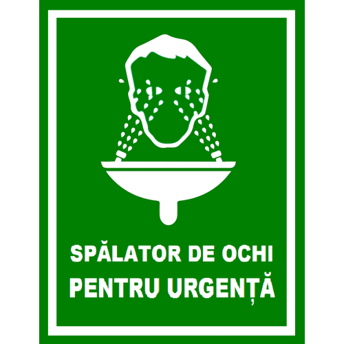 Placuta pentru spalator de ochi pentru urgenta