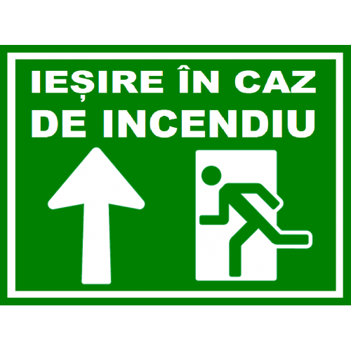 Placuta  iesire in caz de incendiu
