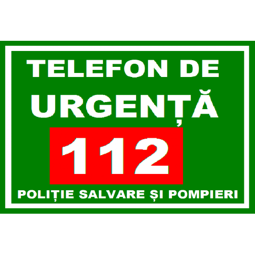 Placuta sunati la 112 dacă sunteti într-o situatie de urgenta