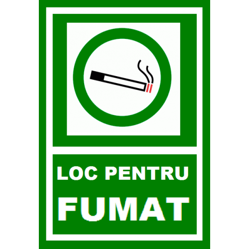 Placuta loc de fumat