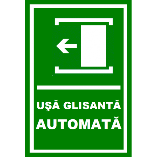 Placuta pentru usa automata glisanta prin stanga
