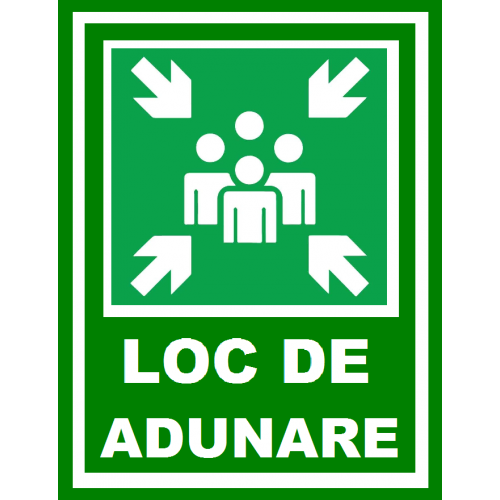 Placuta pentru loc de adunare